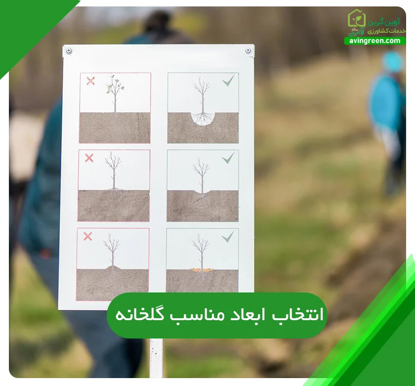 ابعاد مناسب گلخانه