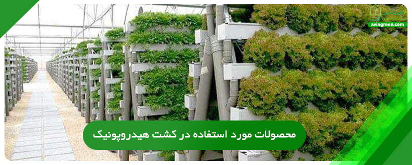 محصولات مورد استفاده در کشت هیدروپونیک