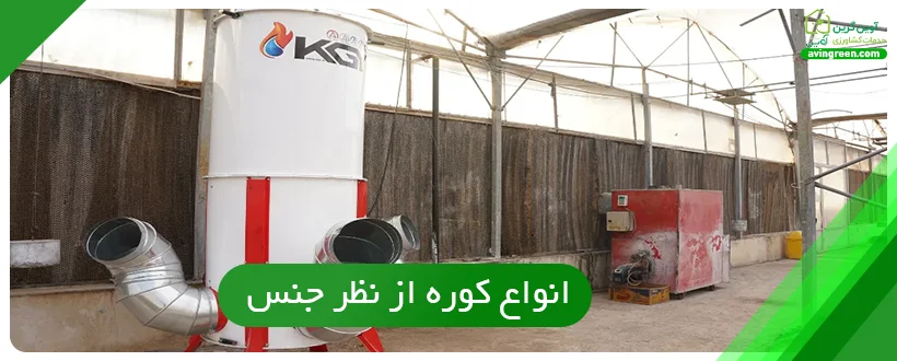 انواع کوره استیل در گلخانه