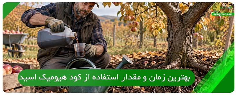 بهترین زمان و مقدار استفاده از کود هیومیک اسید